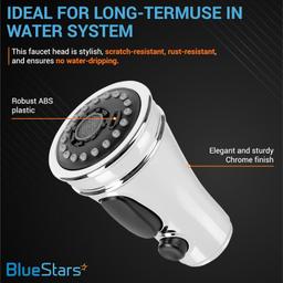 Pull Down Kitchen Faucet Head Nozzle 3-Function Anti-Splashing Faucet Head - 9 Adapters thumbnail 4