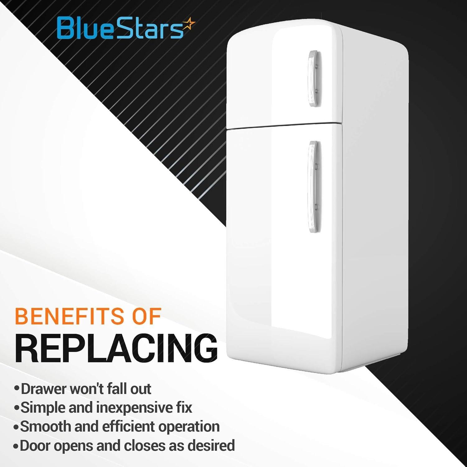 [Lifetime Warranty] 240530601 (Left) & 240530701 (Right) Refrigerator Pan Hangers, Drawer Slide Rail Replacement - For Kenmore & Frigidaire Refrigerators - Replaces 240460401, 240460501 image 2