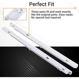 [Lifetime Warranty] 240530601 (Left) & 240530701 (Right) Refrigerator Pan Hangers, Drawer Slide Rail Replacement - For Kenmore & Frigidaire Refrigerators - Replaces 240460401, 240460501 thumbnail 4