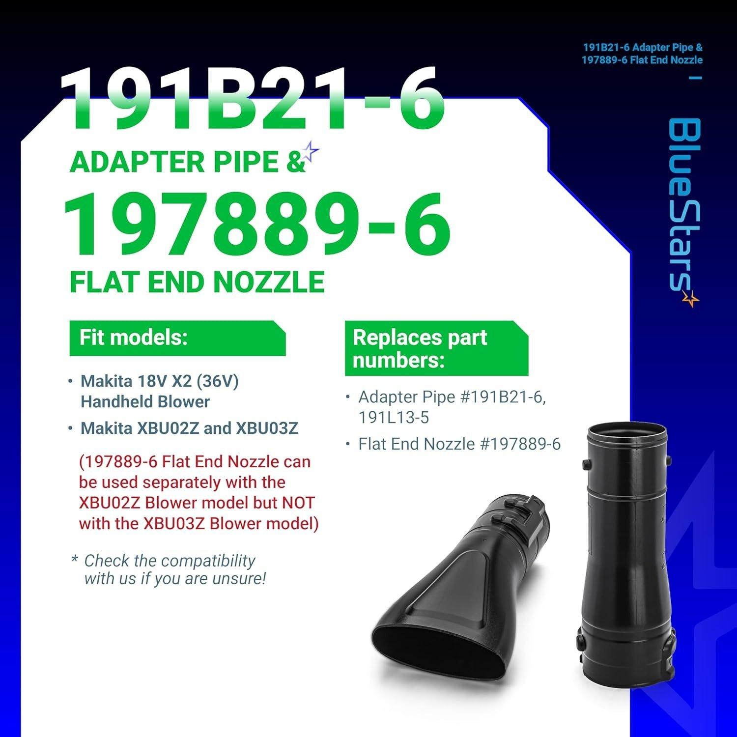 191B21-6 191L13-5 Adapter Pipe & 197889-6 Flat End Nozzle image 8