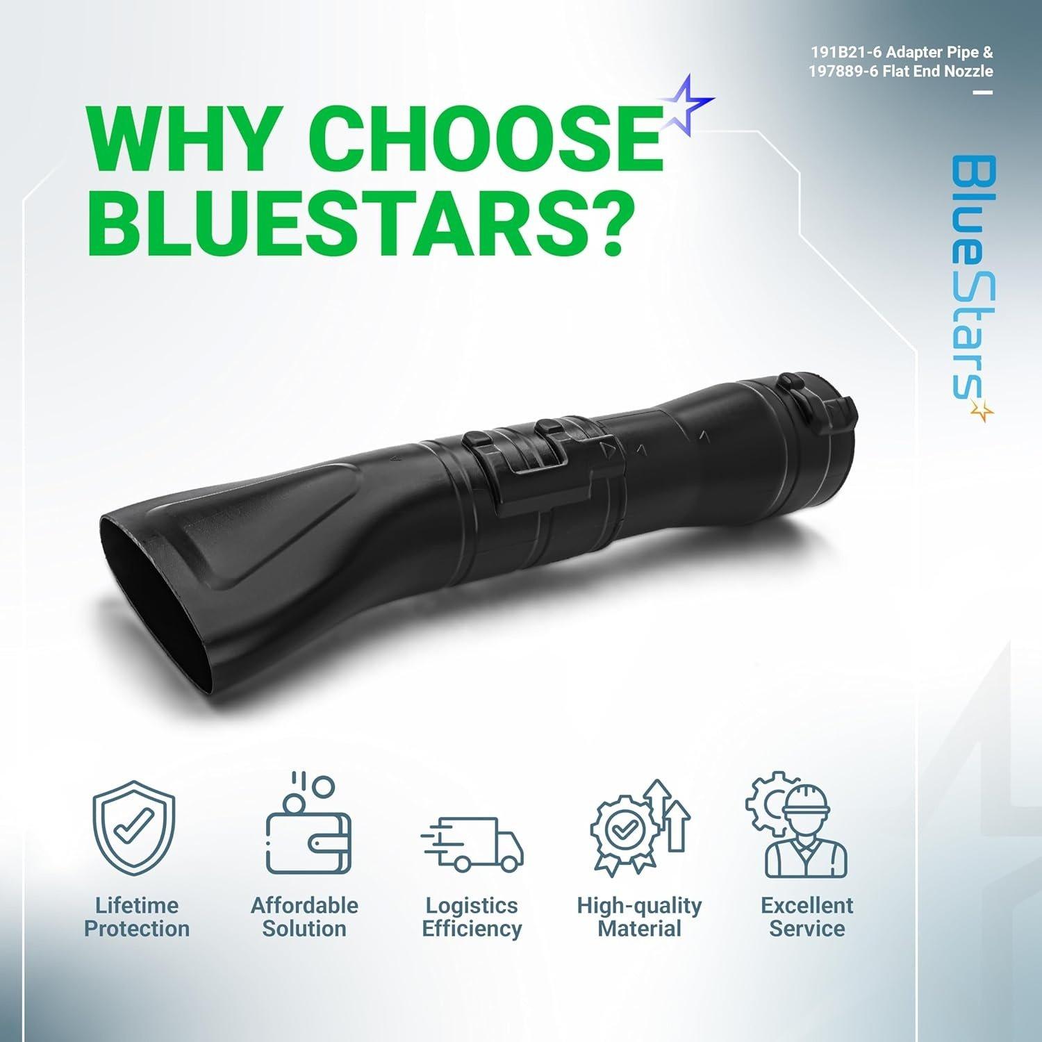 191B21-6 191L13-5 Adapter Pipe & 197889-6 Flat End Nozzle image 1