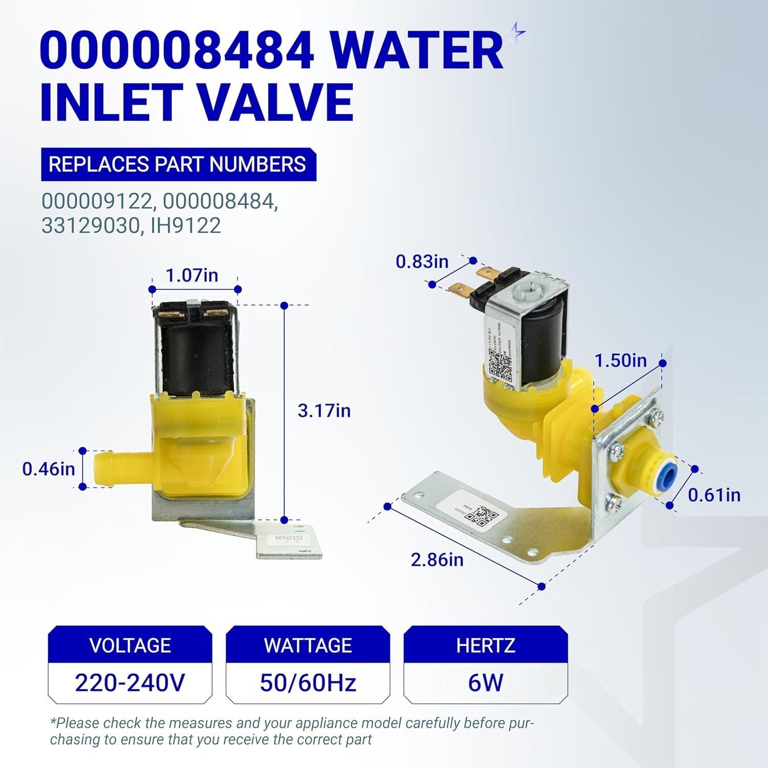 [Lifetime Warranty] 000008484 000009122 Water Inlet Valve - Compatible with Manitowoc Ice Machines 220/240V 50/60Hz 6W - Replaces 000009122 000008484 33129030 IH9122 image 6