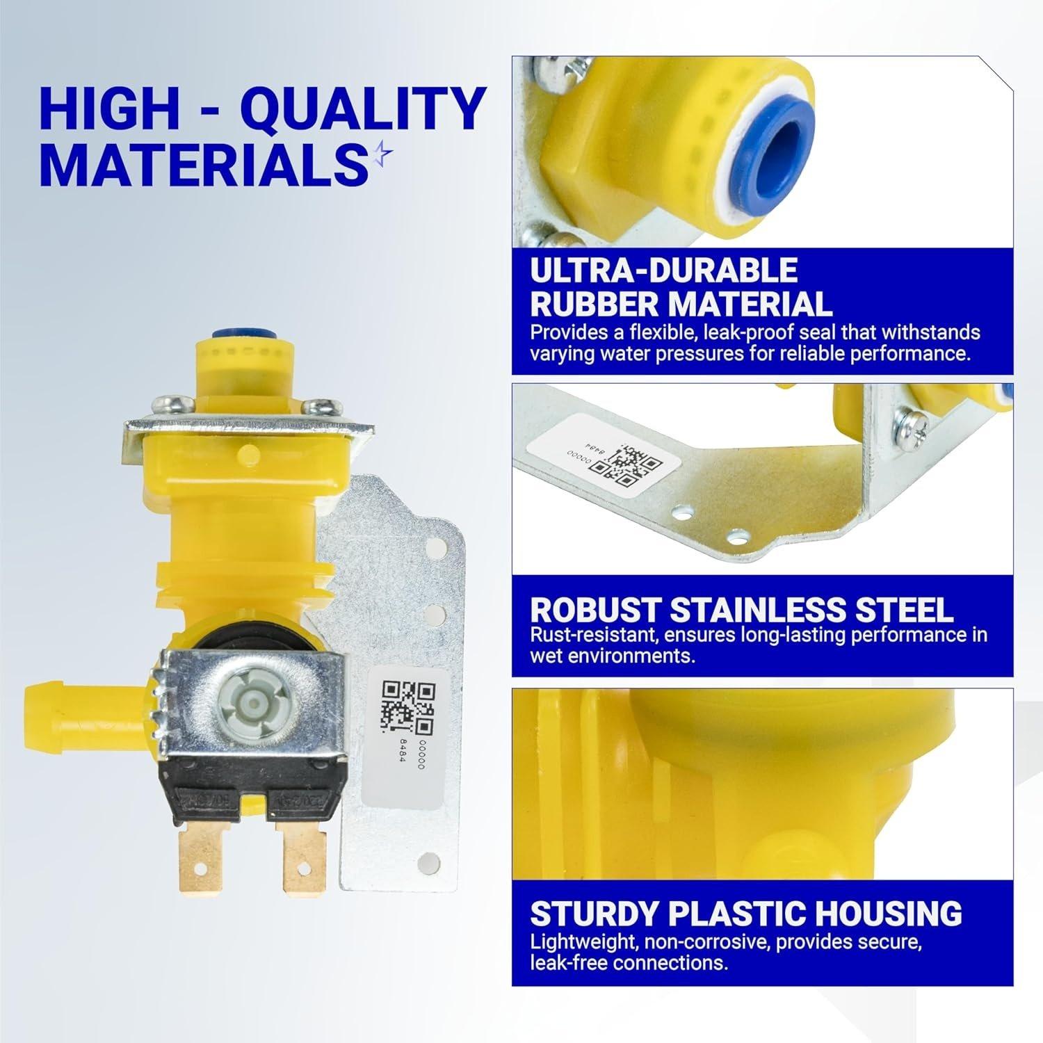 [Lifetime Warranty] 000008484 000009122 Water Inlet Valve - Compatible with Manitowoc Ice Machines 220/240V 50/60Hz 6W - Replaces 000009122 000008484 33129030 IH9122 image 2