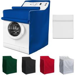 Blue Washing Machine Cover with Laundry Bag thumbnail 0