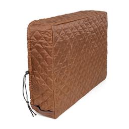 [Lifetime Warranty] Window Air Conditioner Cover Indoor with Velcro Sides - Inside AC Cover for Winter - Polyester Fiber Fill Layers Insulation - 21" x 15" x 3.5" (Brown) thumbnail 0