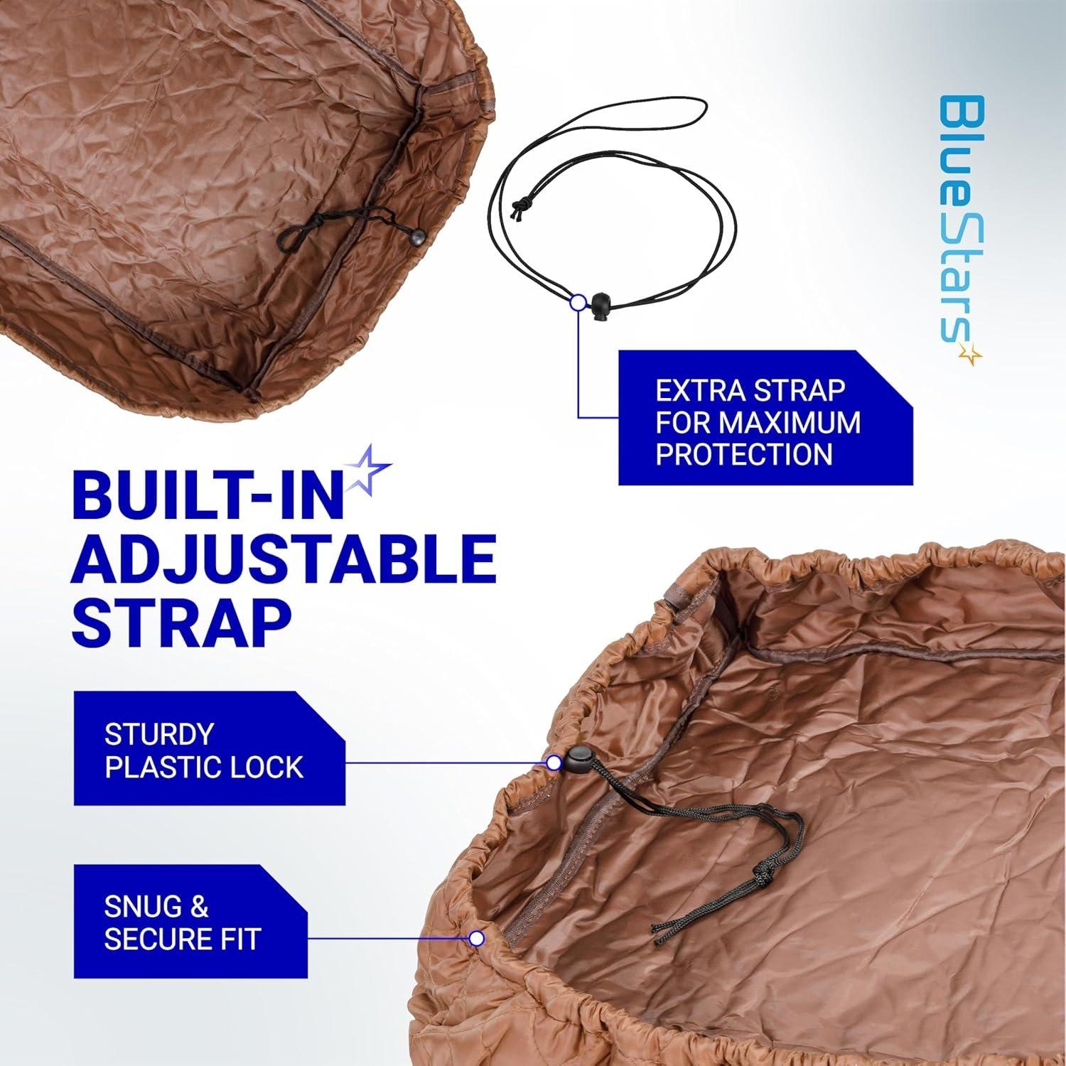 [Lifetime Warranty] Window Air Conditioner Cover Indoor with Velcro Sides - Inside AC Cover for Winter - Polyester Fiber Fill Layers Insulation - 21" x 15" x 3.5" (Brown) image 7