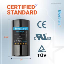 [Lifetime Warranty] 233-280 uF MFD 220-250 VAC ±20% Round Motor Start Capacitor 50/60 Hz AC Electric Replacement thumbnail 1