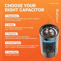 [Lifetime Warranty] 233-280 uF MFD 220-250 VAC ±20% Round Motor Start Capacitor 50/60 Hz AC Electric Replacement thumbnail 4