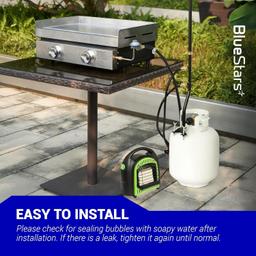 [Lifetime Warranty] 5 Feet Propane Torch Extension Hose for Propane Tree Distribution Tree Post, T and Y Connector Connects to Appliances - 1" x20 Male Throwaway Cylinder Thread, 1" x20 Female - CSA Certified thumbnail 5