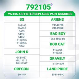 [Lifetime Warranty] 792105 Air Filter - Pack of 3 thumbnail 6