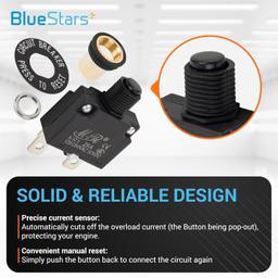 2 Packs 25Amp Thermal Circuit Breaker 125/250V AC 32V DC thumbnail 3