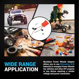 [Lifetime Warranty] RED Power Wheels Adapter for Milwaukee M18 Power Wheels Battery Conversion Kit with Fuse Holder & 30A Blade Fuses for 18V Battery thumbnail 5