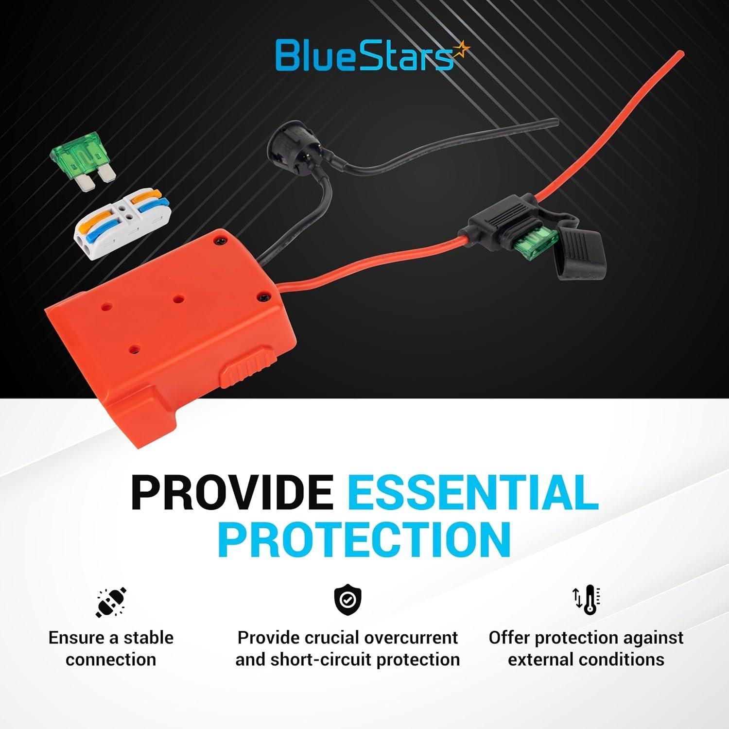 [Lifetime Warranty] RED Power Wheels Adapter for Milwaukee M18 Power Wheels Battery Conversion Kit with Fuse Holder & 30A Blade Fuses for 18V Battery image 3