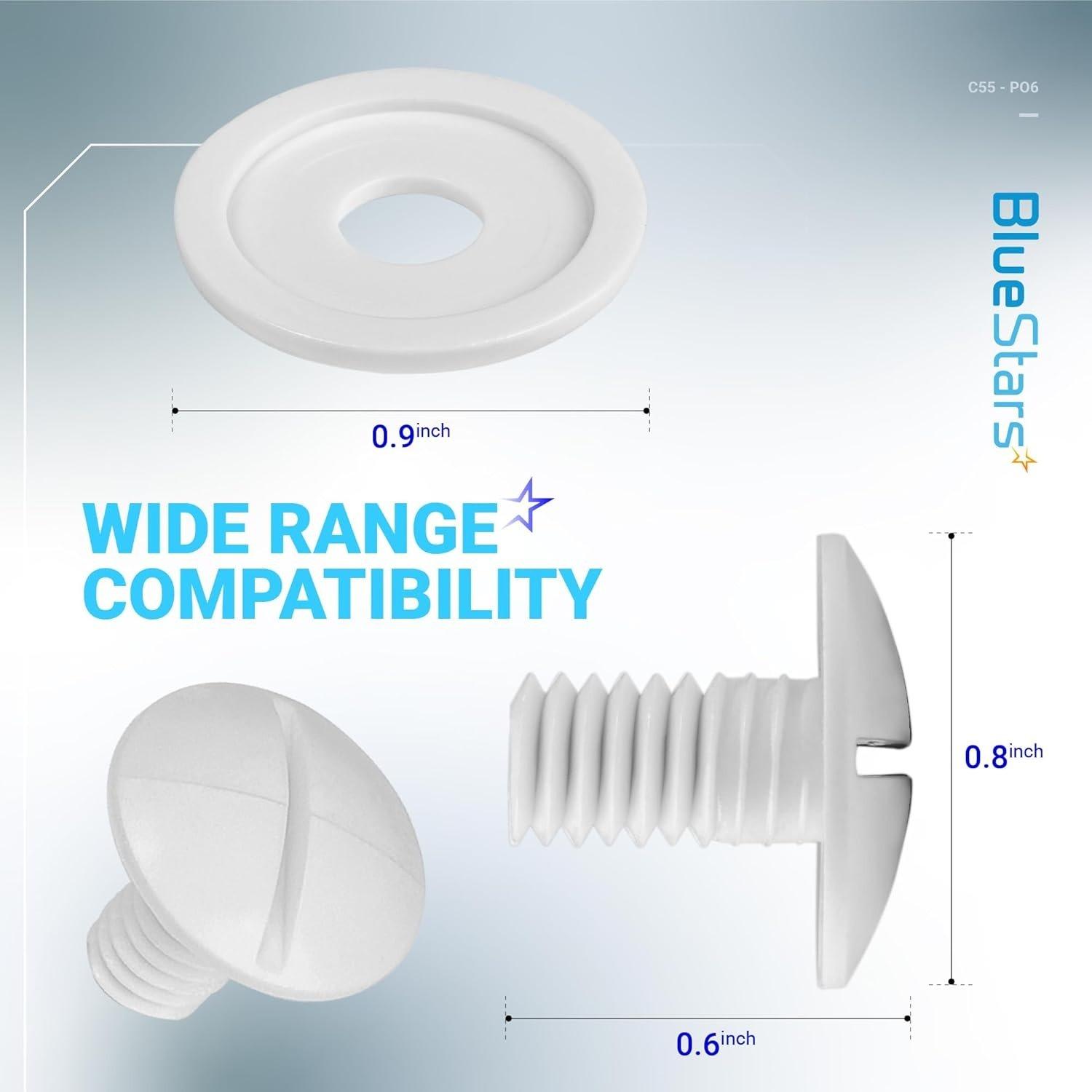 [Lifetime Warranty] C-55 C55 White Plastic Wheel Screws - Pack of 6 image 5