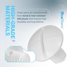 [Lifetime Warranty] C-55 C55 White Plastic Wheel Screws - Pack of 6 thumbnail 6