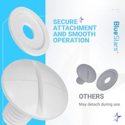 [Lifetime Warranty] C-55 C55 White Plastic Wheel Screws - Pack of 6 thumbnail 2