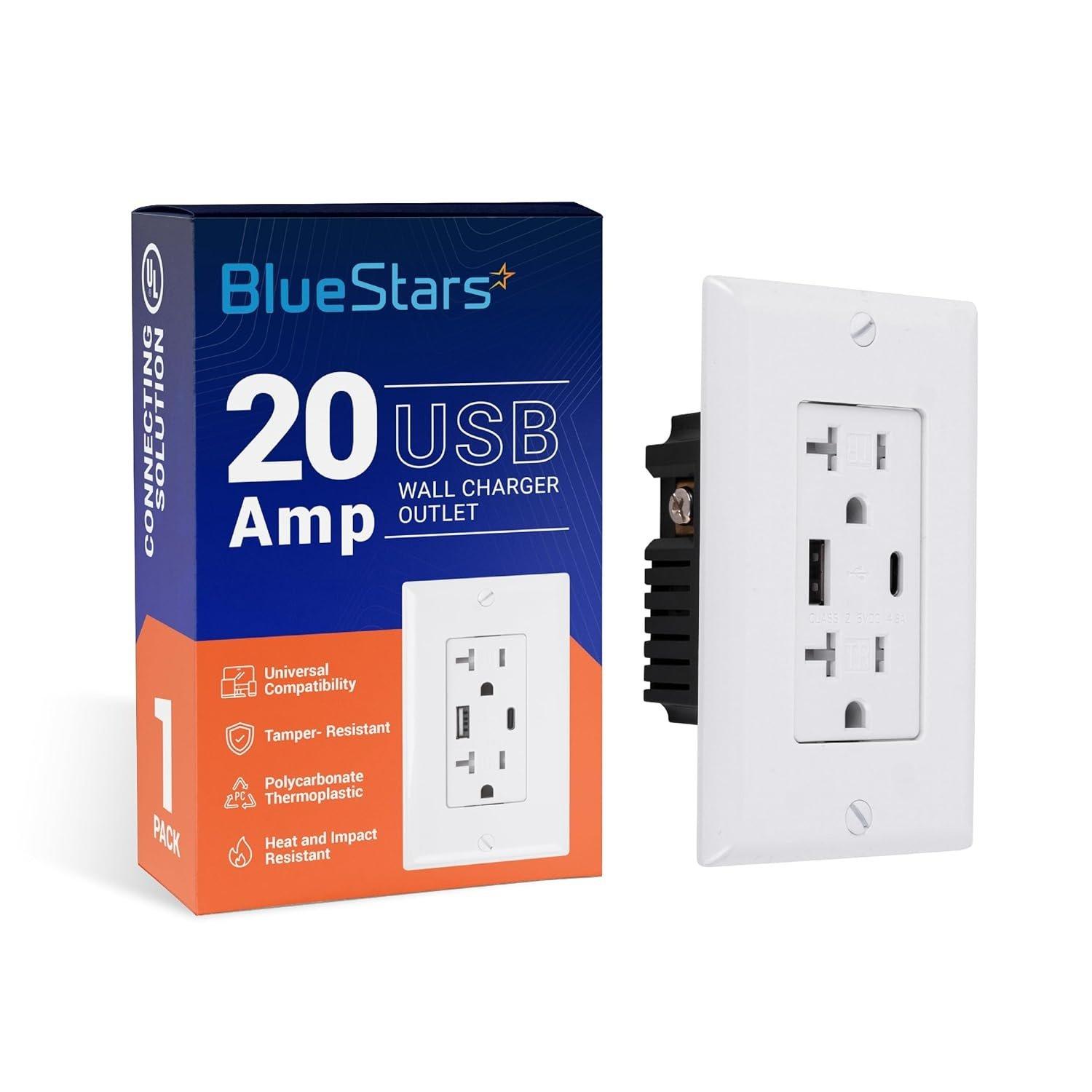 [Lifetime Warranty] 20 Amp Electrical USB Wall Charger Outlet image 0