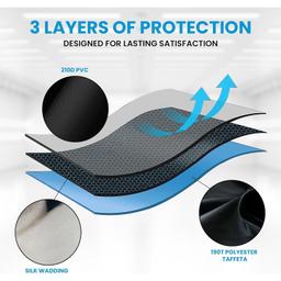 25" x 17" x 3.5" Window Air Conditioner Cover Indoor (Black) thumbnail 2