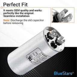 35 MFD uf ± 5% MFD 370 V VAC or 440 Volt Multi-Purpose Motor Run Round Capacitor thumbnail 2