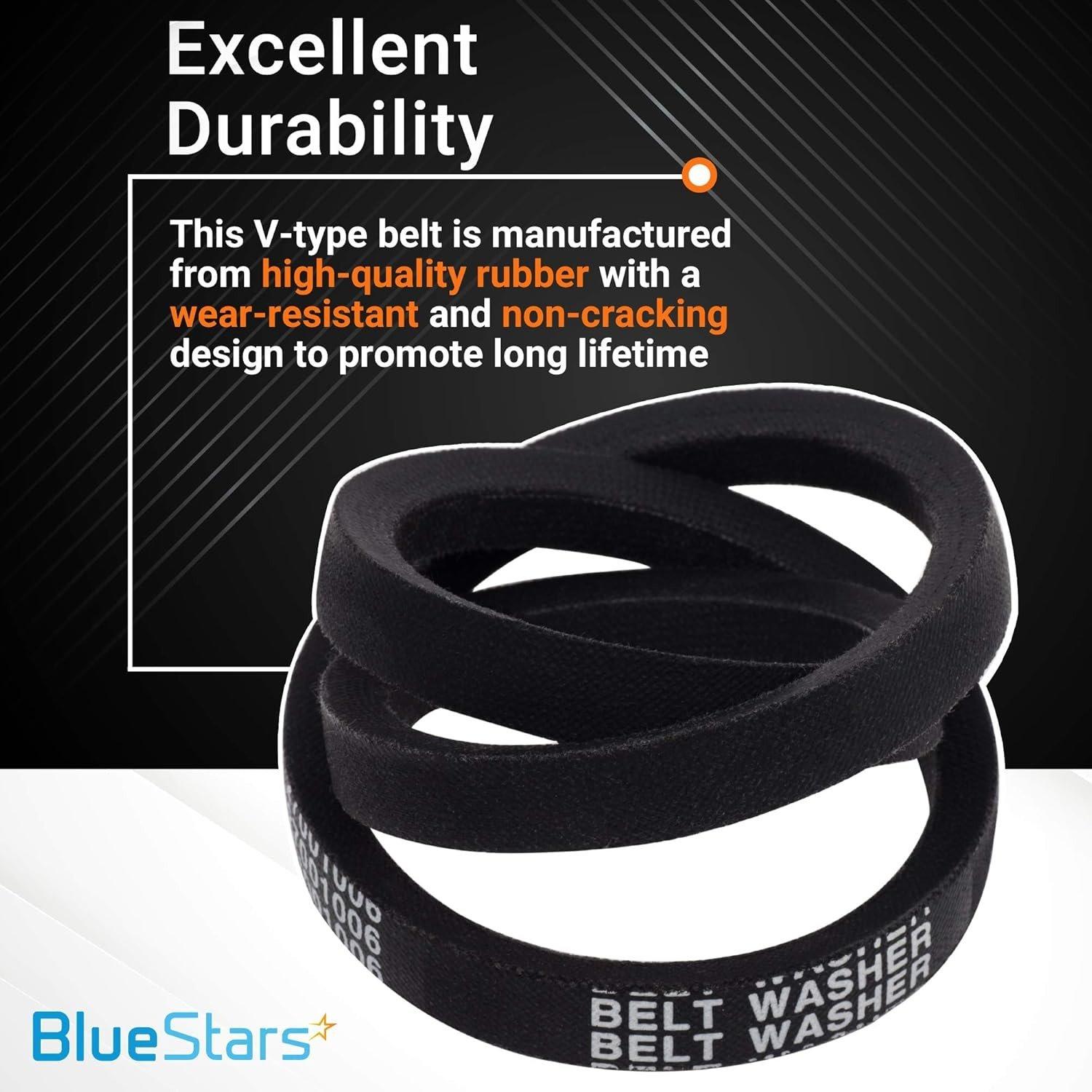 [Lifetime Warranty] 27001006 Washer Drive Belt - Compatible with Amana Maytag Speed Queen Washers - Replaces 38174 WP27001006 40053601 40053606 PS11740577 - Pack of 4 image 3