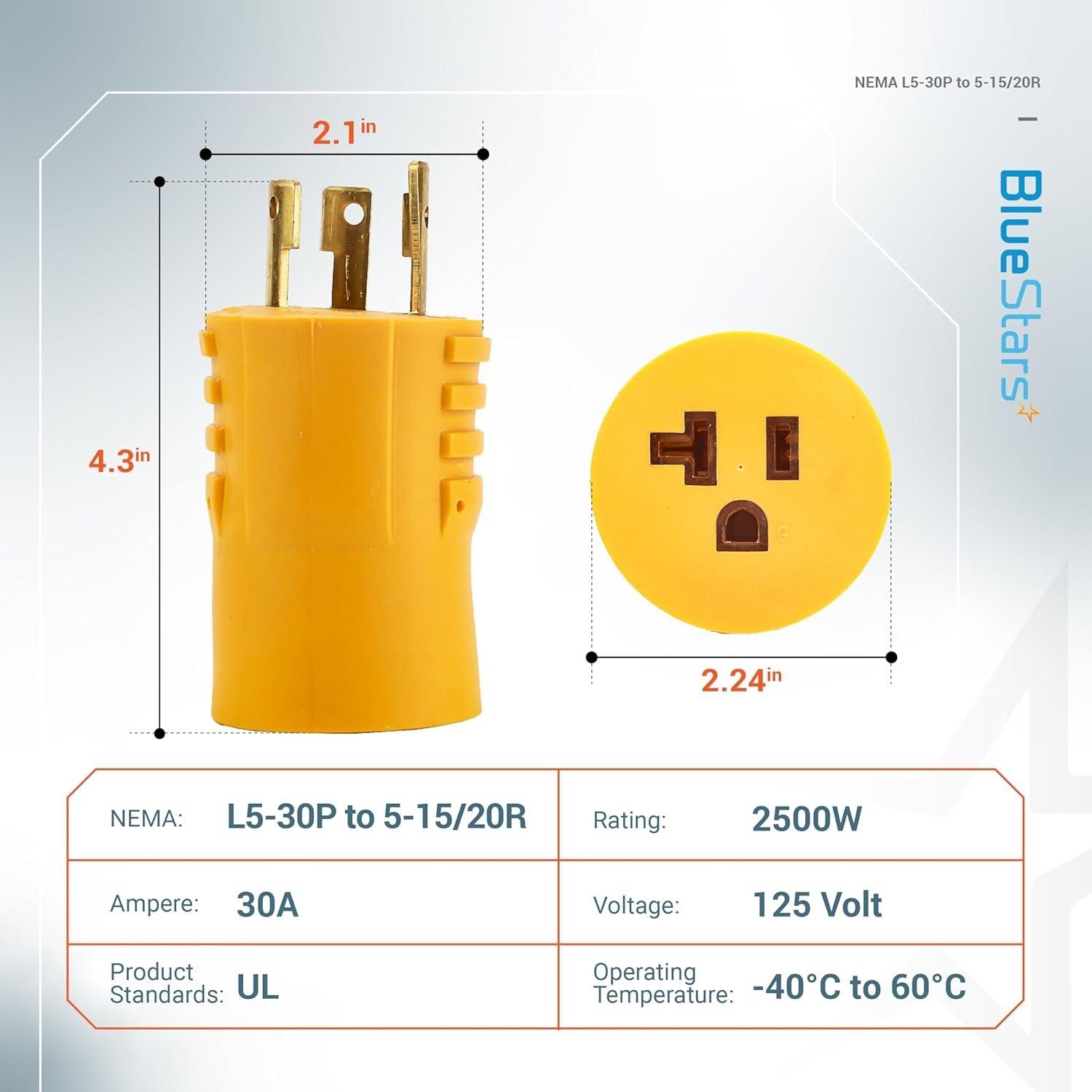 [Lifetime Warranty] L5-30p to 5-15/20R Adapter image 5