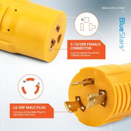 [Lifetime Warranty] L5-30p to 5-15/20R Adapter thumbnail 6