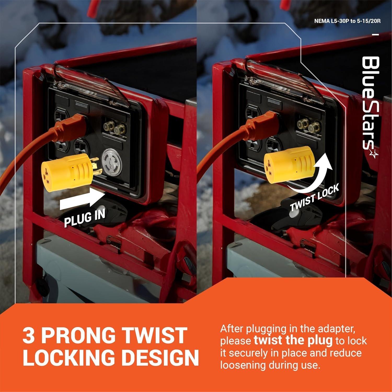 [Lifetime Warranty] L5-30p to 5-15/20R Adapter image 2