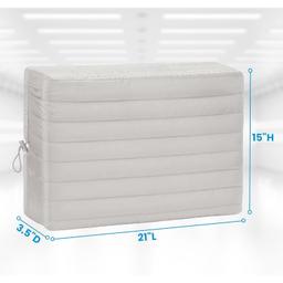21" x 15" x 3.5" Window Air Conditioner Cover Indoor (White) thumbnail 2