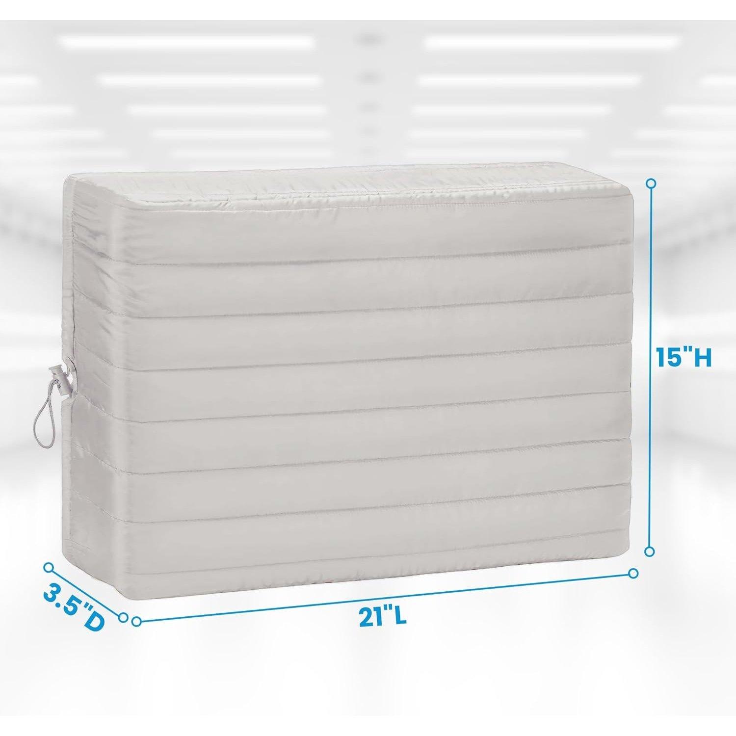 21" x 15" x 3.5" Window Air Conditioner Cover Indoor (White) image 2