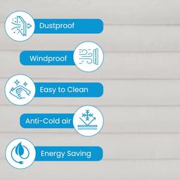 21" x 15" x 3.5" Window Air Conditioner Cover Indoor (White) thumbnail 3
