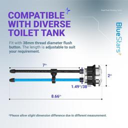 [Lifetime Warranty] Dual Push Flushing Toilet Water Tank Button thumbnail 4