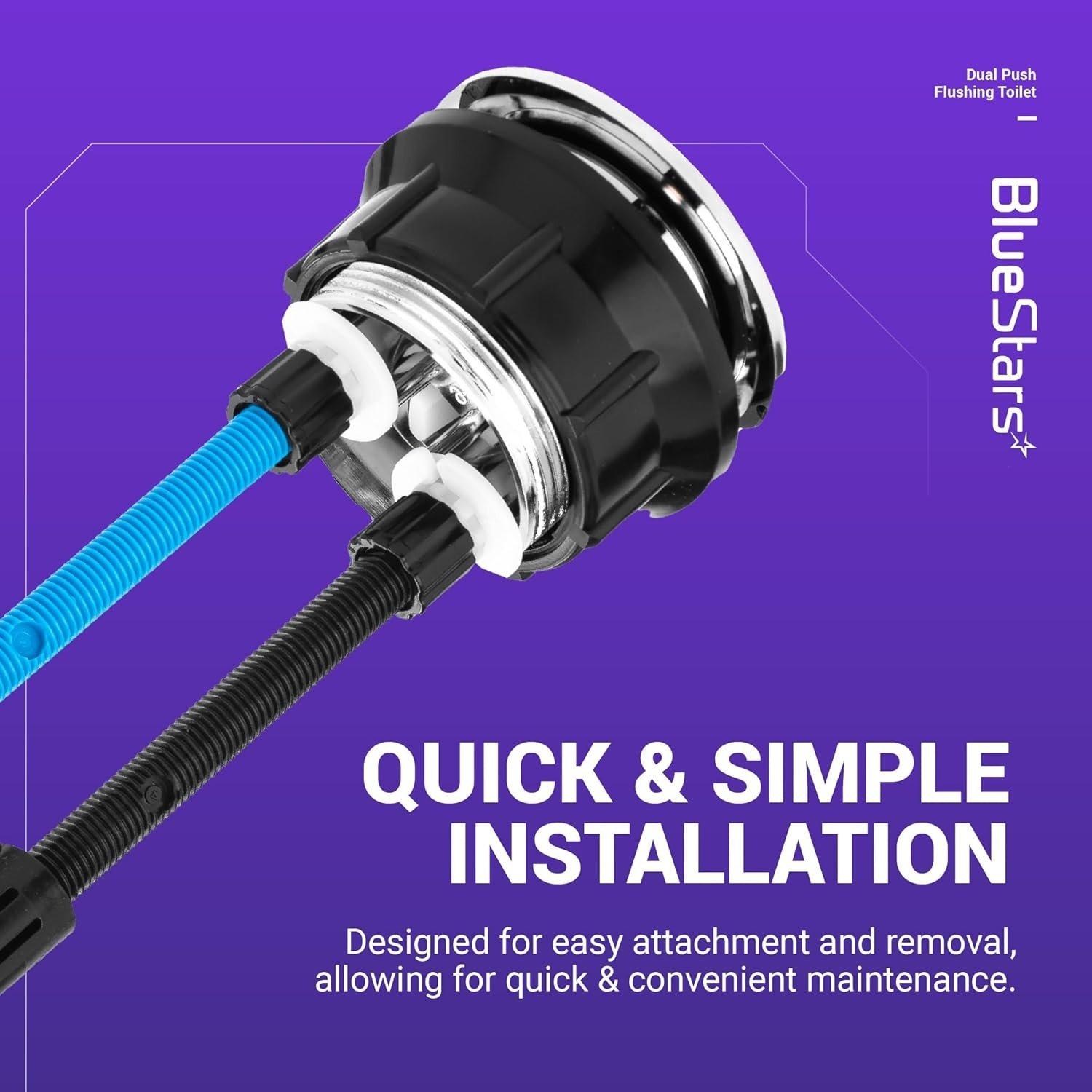 [Lifetime Warranty] Dual Push Flushing Toilet Water Tank Button image 5