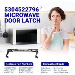 [Lifetime Warranty] 5304522796 Microwave Door Latch - Compatible with Frigidaire Electrolux Gibson Kelvinator Westinghouse Kenmore - Replace AP6979662 4977138 OEM20938991 PS12746282 EAP12746282 thumbnail 6