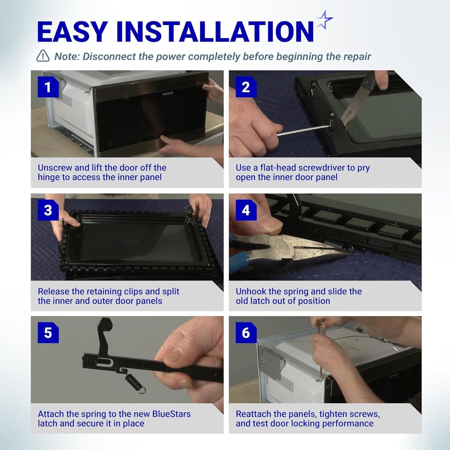 [Lifetime Warranty] 5304522796 Microwave Door Latch - Compatible with Frigidaire Electrolux Gibson Kelvinator Westinghouse Kenmore - Replace AP6979662 4977138 OEM20938991 PS12746282 EAP12746282 image 7