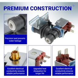 [Lifetime Warranty] WPW10498976 W10498976 Refrigerator Ice Maker Water Inlet Valve - Compatible with Maytag Whirlpool Kenmore Refrigerator - Replace 2315508 WPW10498976 W10420082 W10498974 K-78186 PS11755667 thumbnail 6