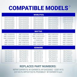[Lifetime Warranty] WPW10498976 W10498976 Refrigerator Ice Maker Water Inlet Valve - Compatible with Maytag Whirlpool Kenmore Refrigerator - Replace 2315508 WPW10498976 W10420082 W10498974 K-78186 PS11755667 thumbnail 3