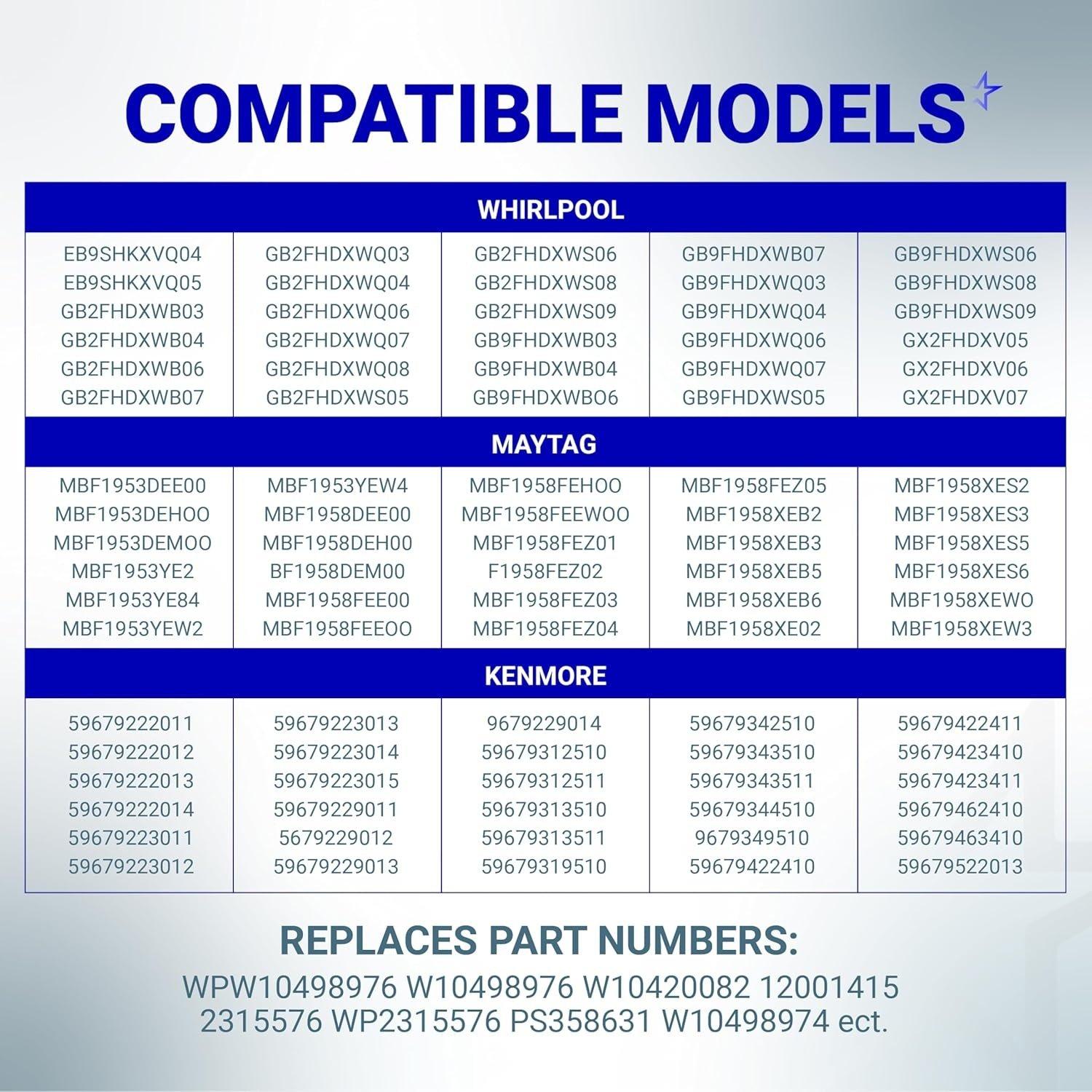 [Lifetime Warranty] WPW10498976 W10498976 Refrigerator Ice Maker Water Inlet Valve - Compatible with Maytag Whirlpool Kenmore Refrigerator - Replace 2315508 WPW10498976 W10420082 W10498974 K-78186 PS11755667 image 3