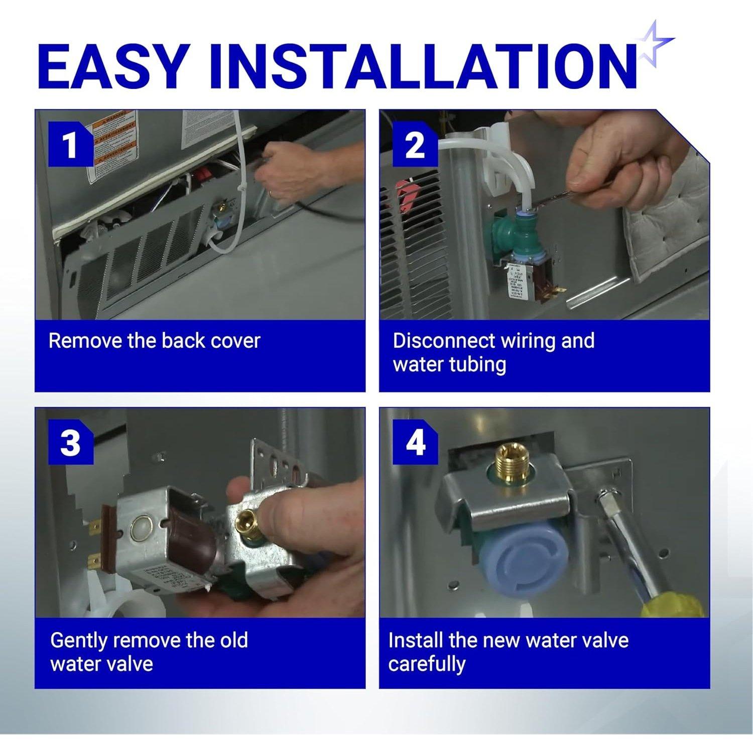 [Lifetime Warranty] WPW10498976 W10498976 Refrigerator Ice Maker Water Inlet Valve - Compatible with Maytag Whirlpool Kenmore Refrigerator - Replace 2315508 WPW10498976 W10420082 W10498974 K-78186 PS11755667 image 4