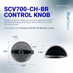 [Lifetime Warranty] Control Knob SCV700-CH-BR thumbnail 3