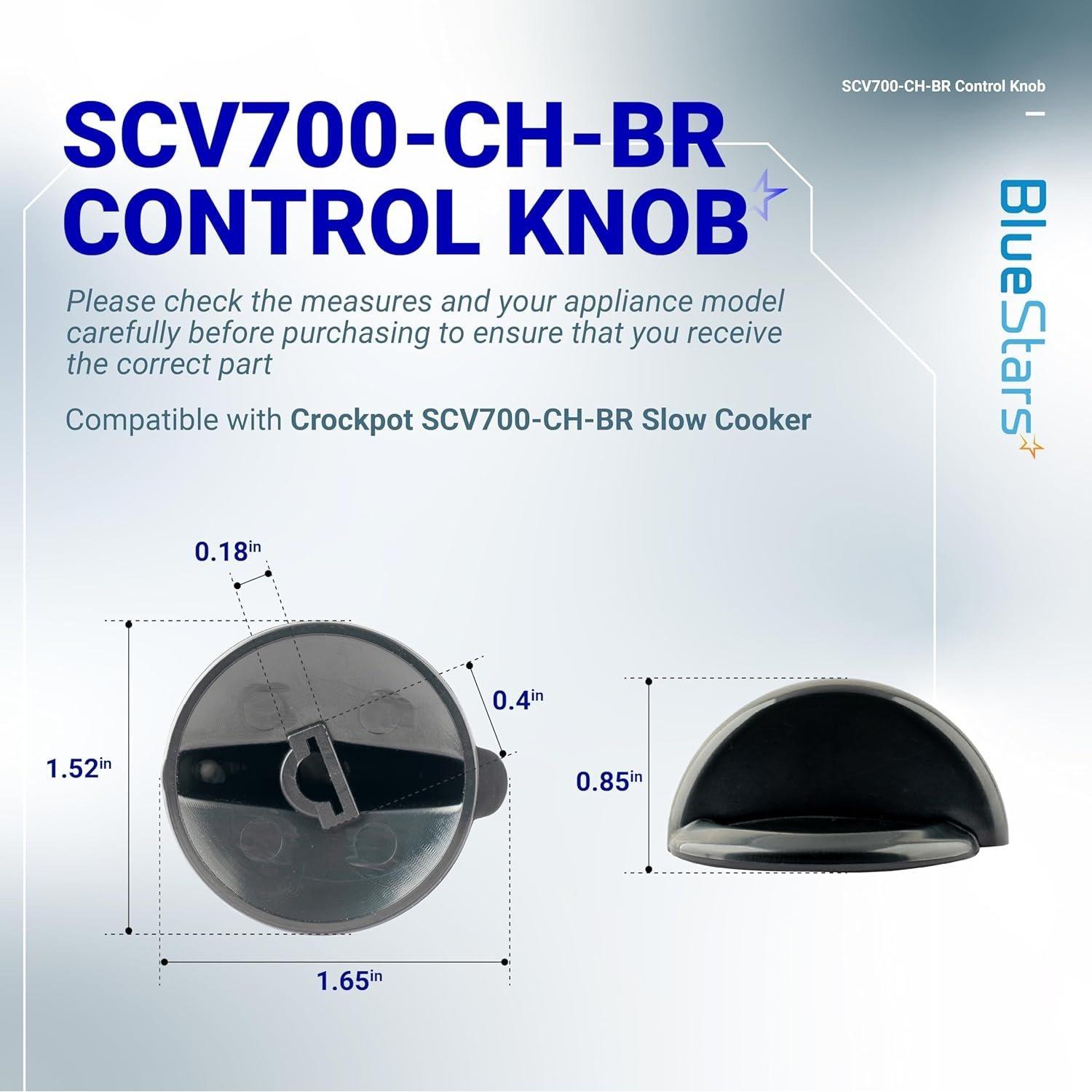 [Lifetime Warranty] Control Knob SCV700-CH-BR image 3