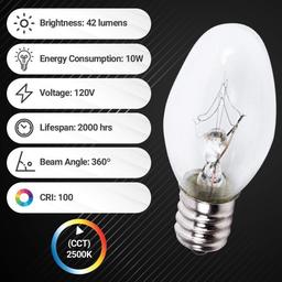 [Lifetime Warranty] 22002263 10W 120V Light Bulb - Pack of 2 thumbnail 5