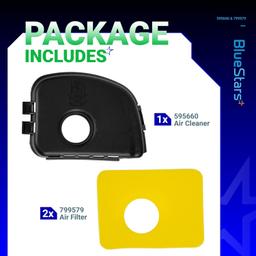 [Lifetime Warranty] 595660 Air Cleaner Cover & 2-pack 799579 Air Filter Kit thumbnail 6
