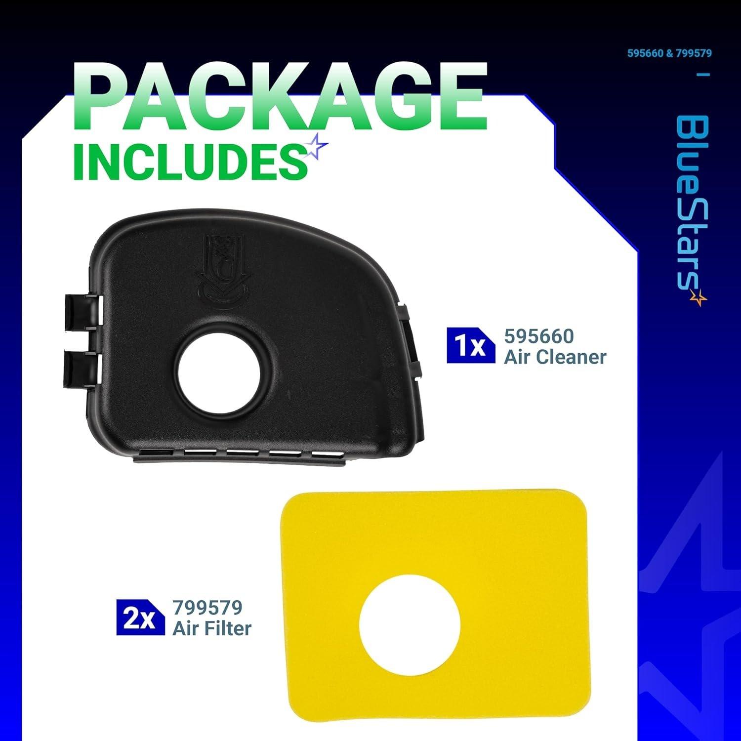 [Lifetime Warranty] 595660 Air Cleaner Cover & 2-pack 799579 Air Filter Kit image 6