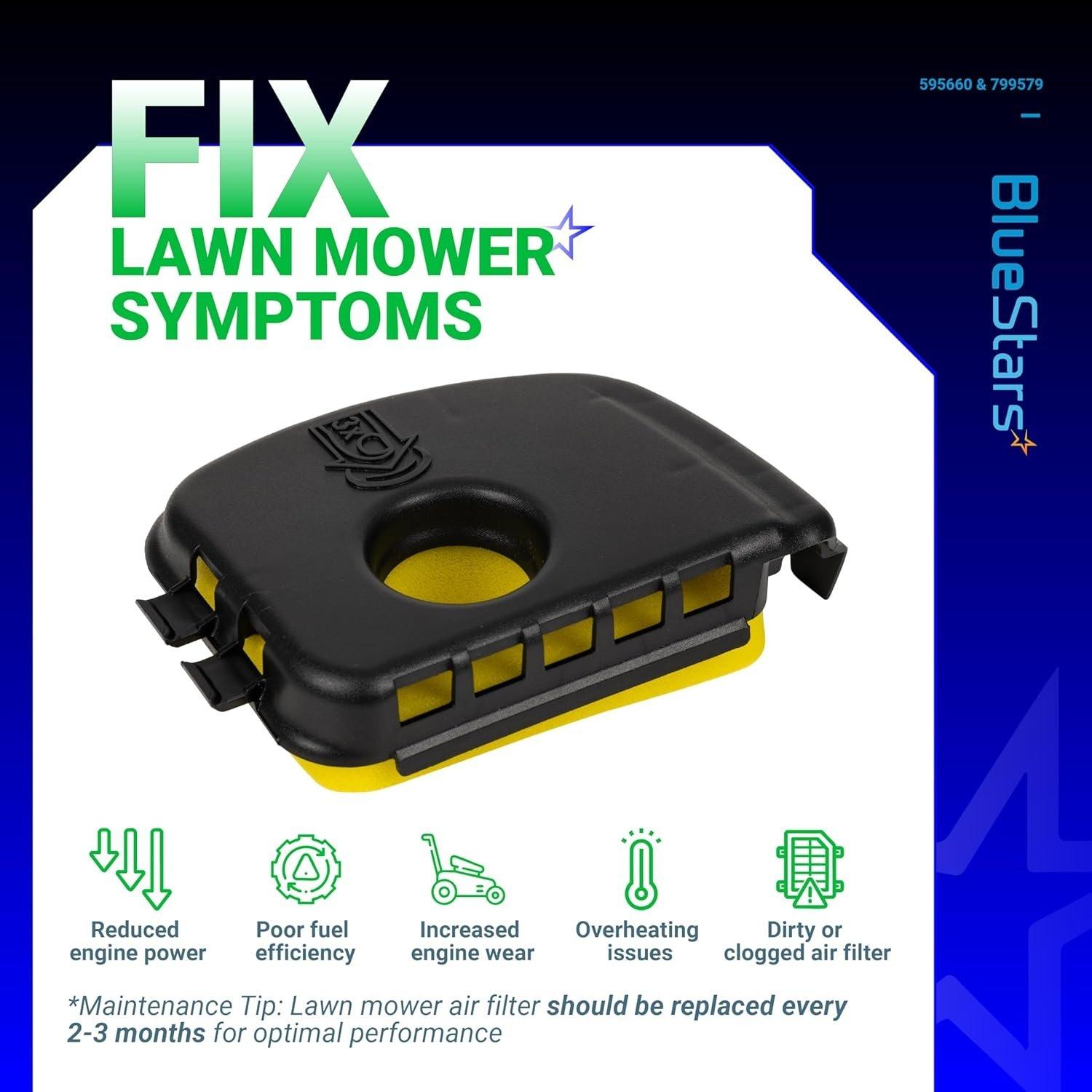 [Lifetime Warranty] 595660 Air Cleaner Cover & 2-pack 799579 Air Filter Kit image 3