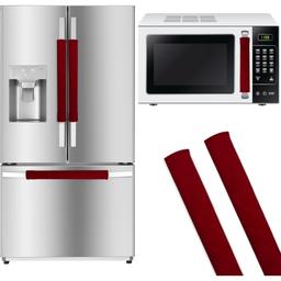 5-4 PCS Fridge Handle Cover & 1 Microwave Handle Cover - Radiant Red thumbnail 0