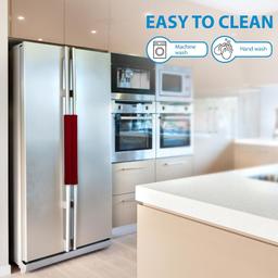 5-4 PCS Fridge Handle Cover & 1 Microwave Handle Cover - Radiant Red thumbnail 7