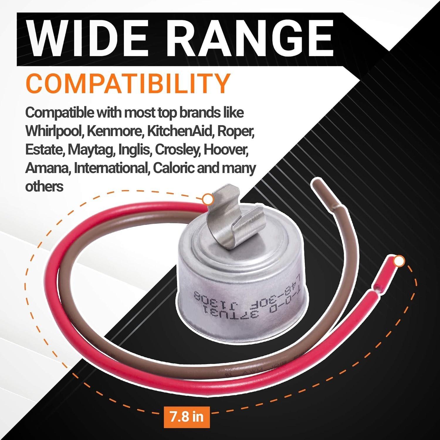 [Lifetime Warranty] 4387503 Refrigerator Bimetal Defrost Thermostat Replacement - Compatible with Whirlpool & Kenmore Refrigerators - Replaces WP4387503 343917 61002113 PS11742474 AP6009317 image 2