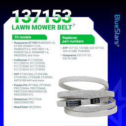 [Lifetime Warranty] Mower Drive Belt 137153 thumbnail 2