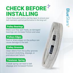 [Lifetime Warranty] Mower Drive Belt 137153 thumbnail 4