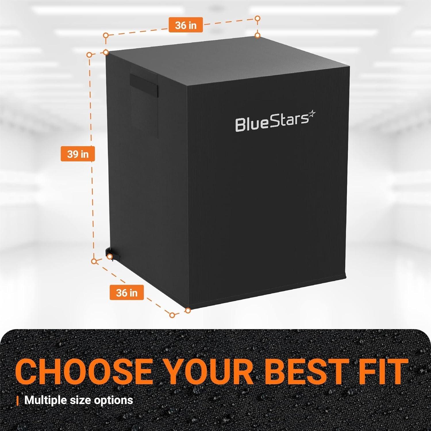 [Lifetime Warranty] 36"x36"x39" Central Air Conditioner Cover for Outside Units - Waterproof & Windproof Outdoor AC Units Cover For Winter (Black) image 5